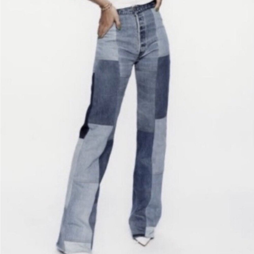 RE/DONE  Jeans Levi’s x Amina Muaddi Women’s  Patchwork HighRise Denim  …